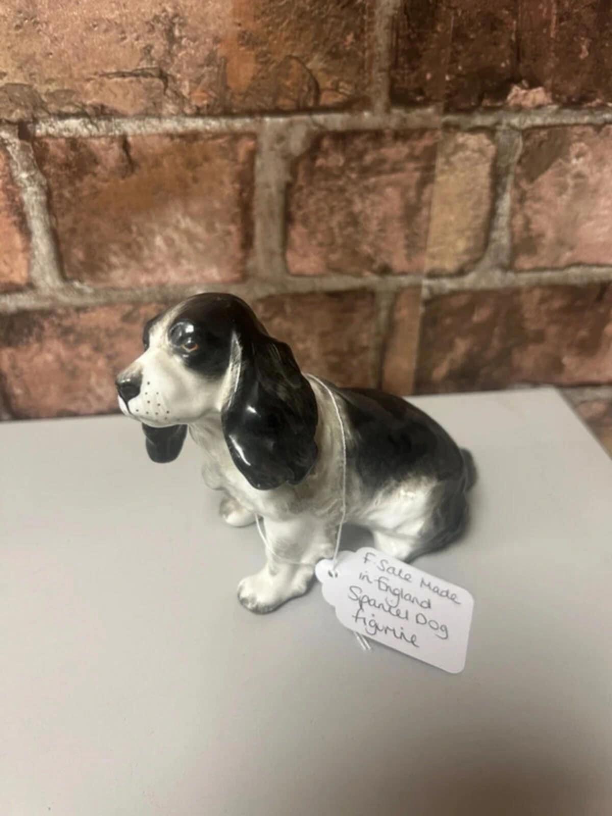 F. Sale Made in England Ceramic Dog Figurine