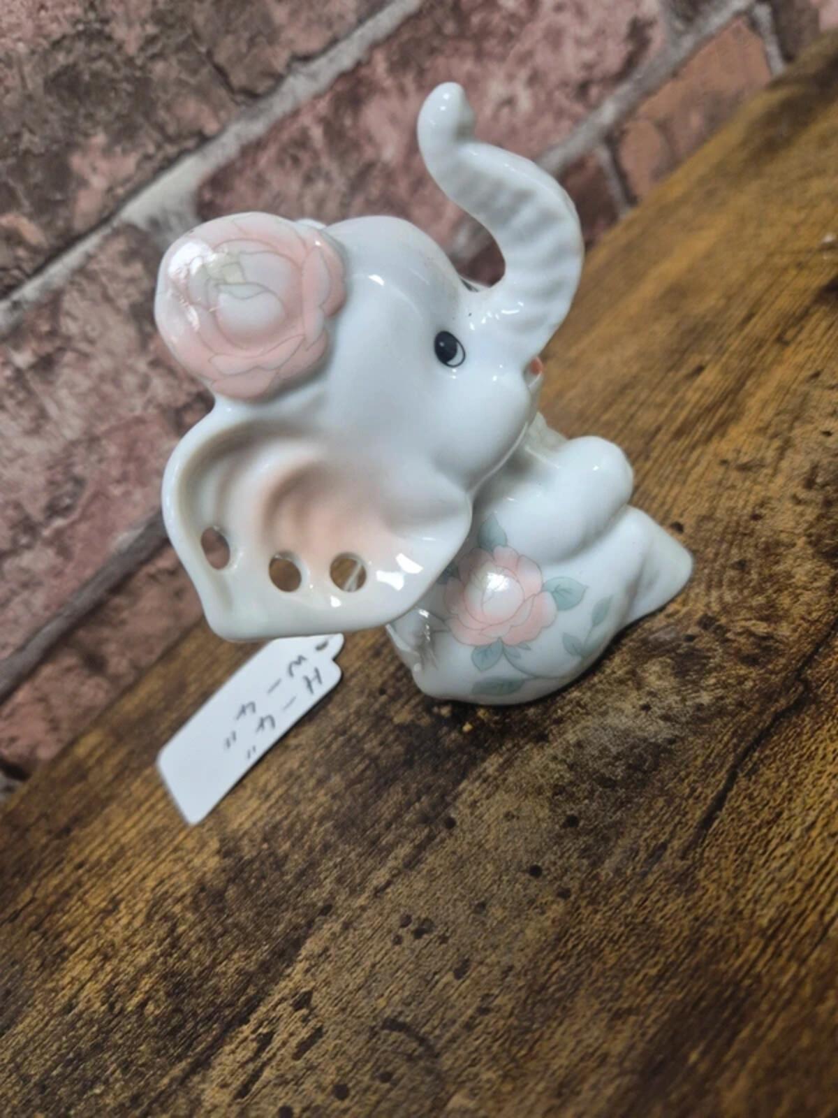 Ceramic elephant figure