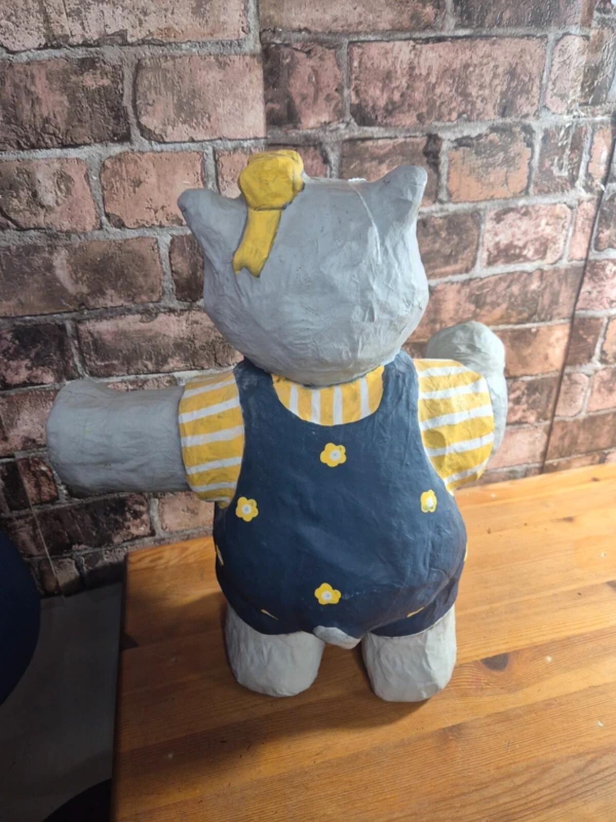 Vintage Paper Mache Hippo