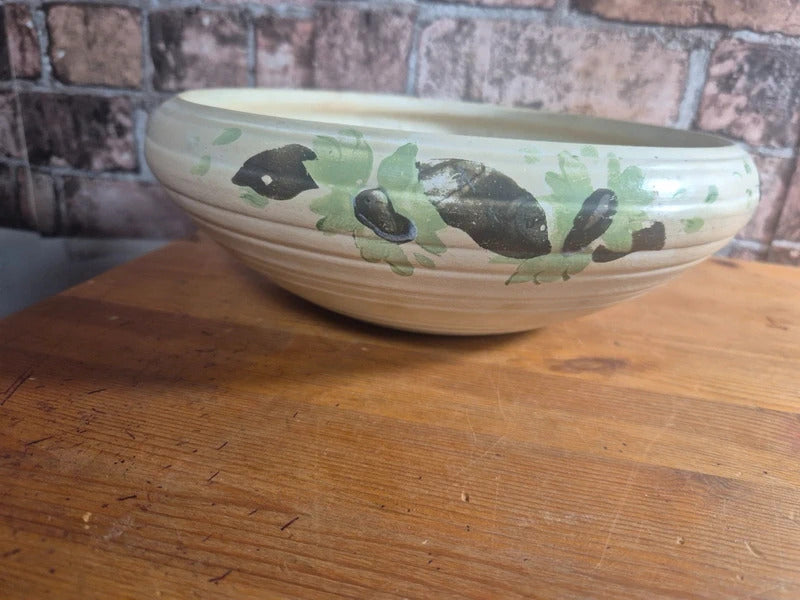 Vintage hand painted ceramic bowl