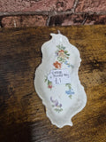 Vintage floral trinket tray