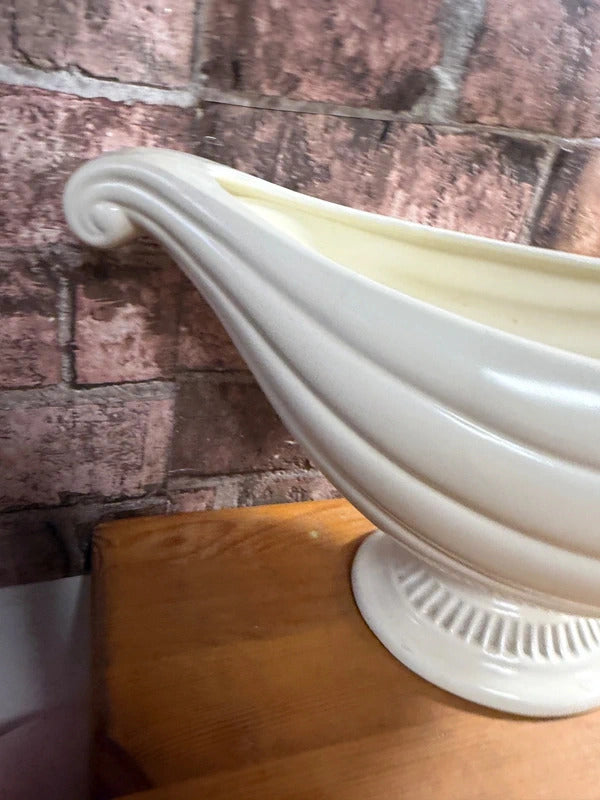 Dartmouth Pottery Cream Oval Vase
