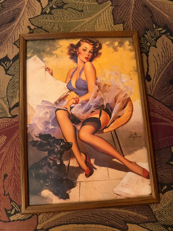 Gil Elvgren 1950’s Framed Pin Up Print