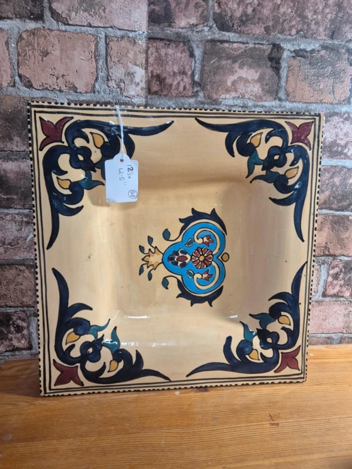 Rosalind pottery square dish