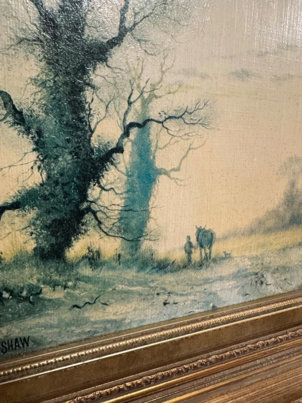 Alwyn Crawshaw 'The Ploughman' Framed and Signed Painting