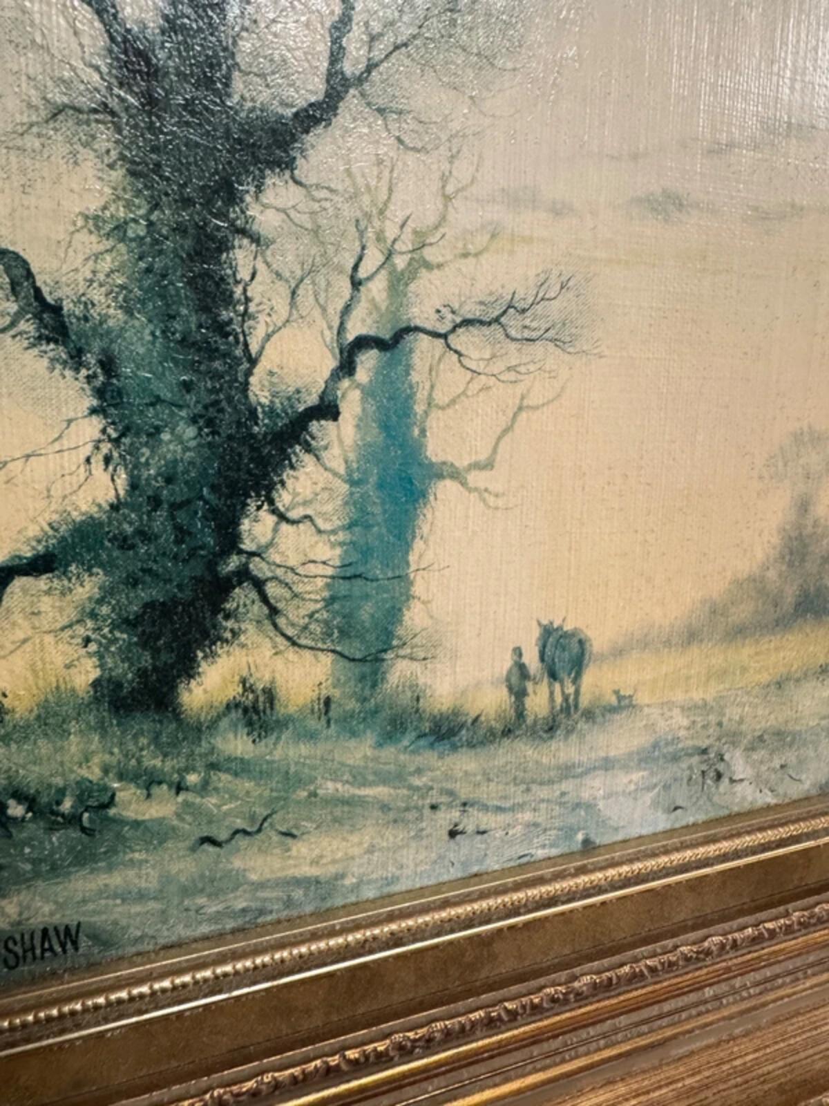 Alwyn Crawshaw 'The Ploughman' Framed and Signed Painting