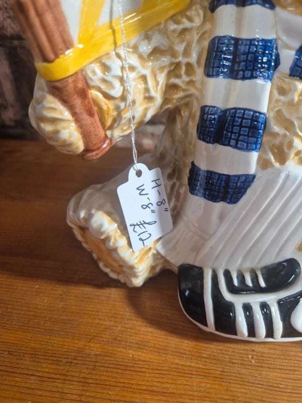 Vintage Leonardo football supporter teddy money box