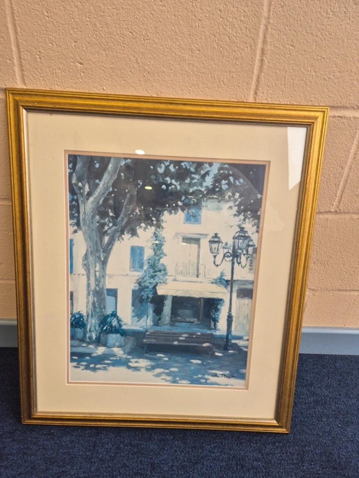 Kiku Poch Gold Framed Print