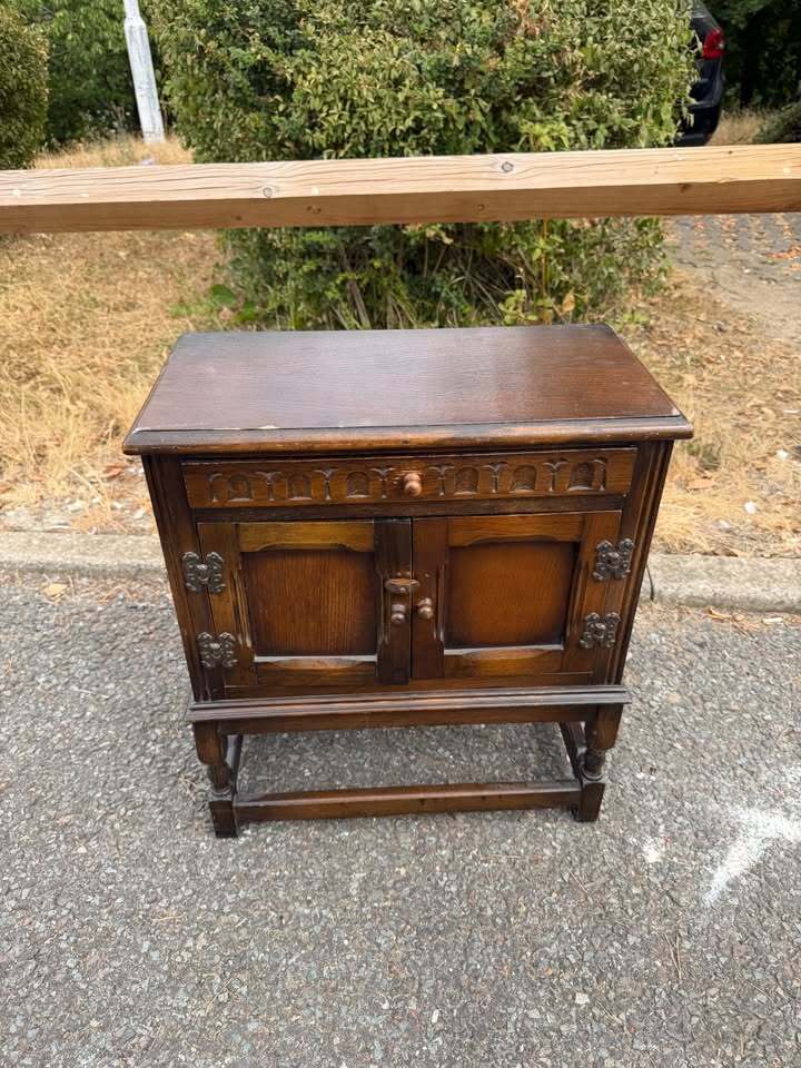 Oak Small Storage Cupboard