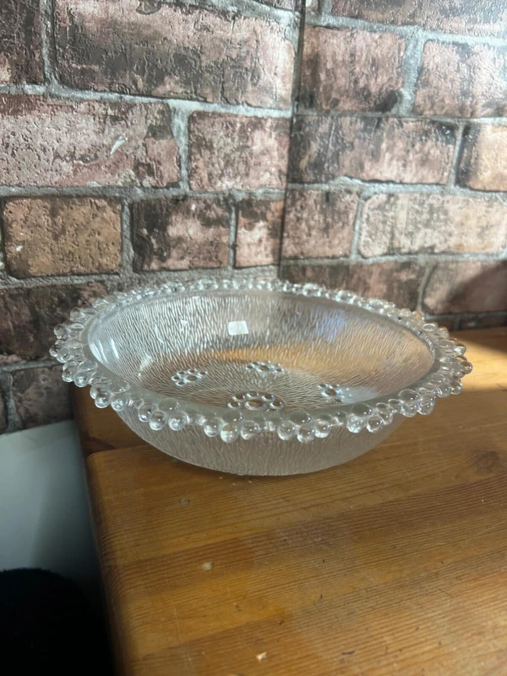 Vintage Masserini Barocco Art Glass Bubble Bowl