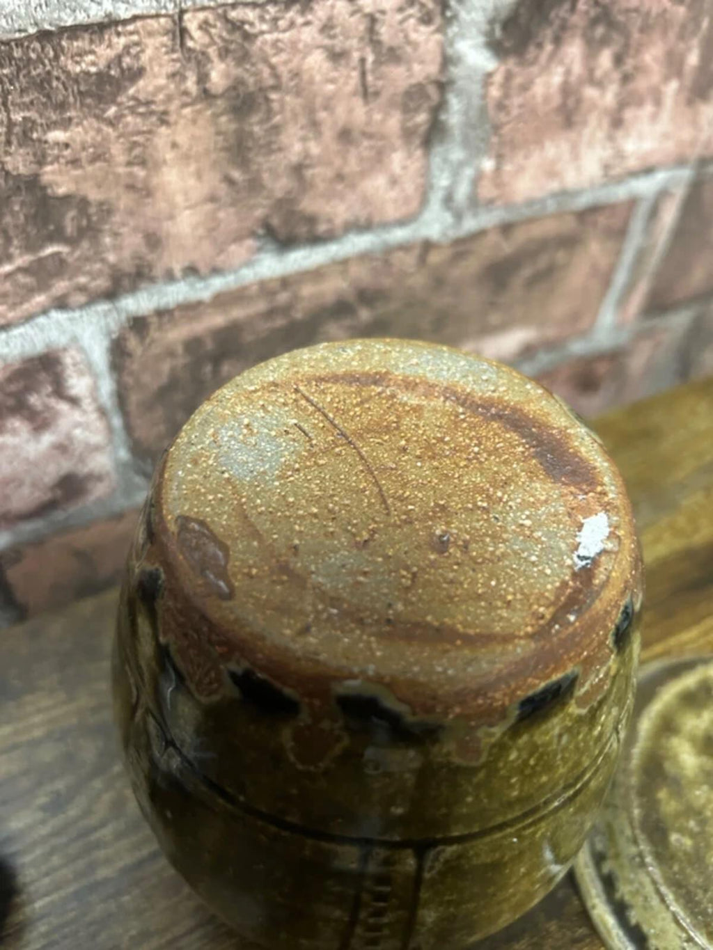 Vintage Stoneware Lidded Jar