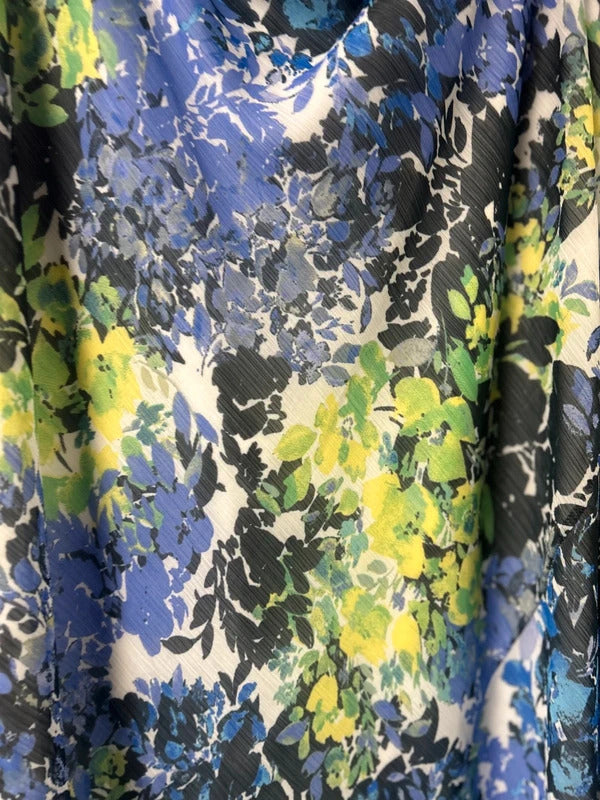 EWM Blue and Green Midi Skirt - Size 18