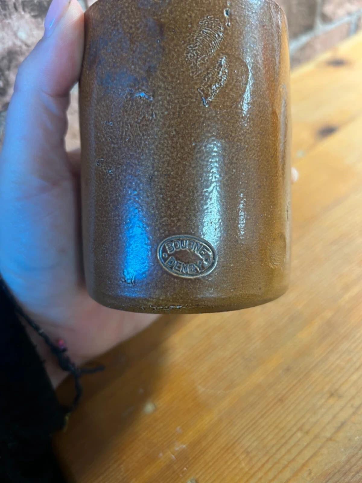 Stoneware pouring bottle