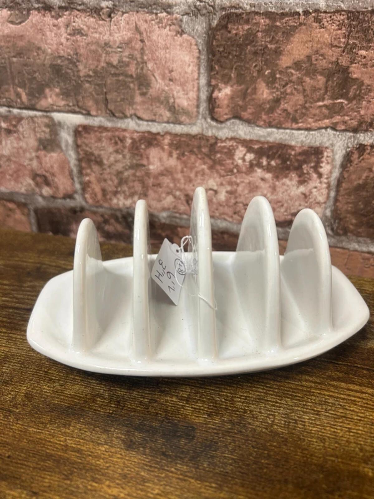 Ceramic White Toast Rack