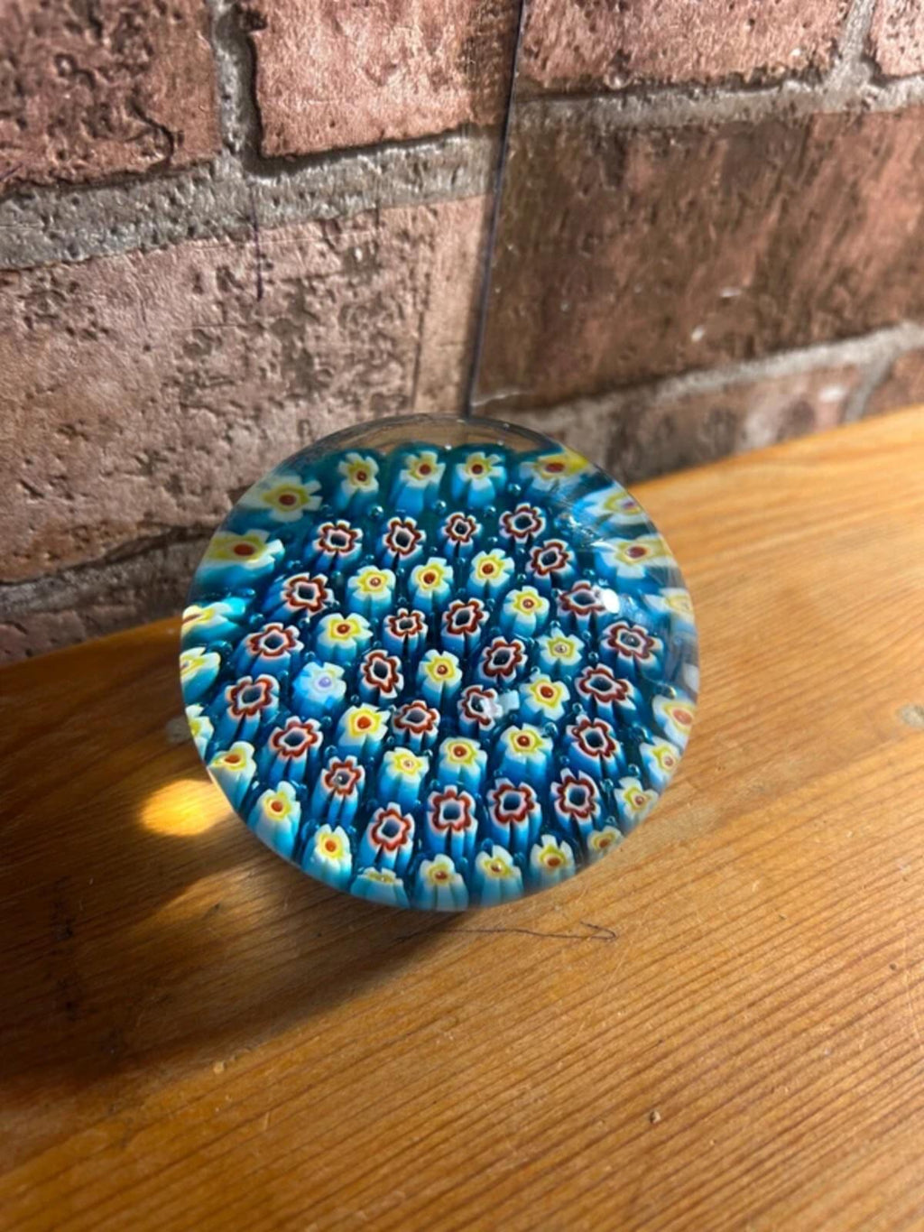 Millefion Glass Paperweight