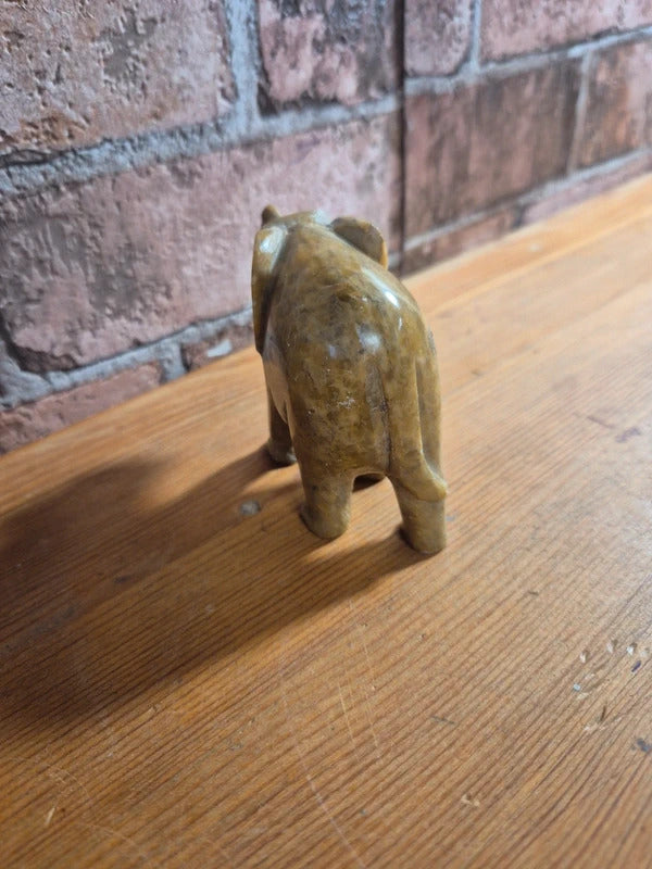 Vintage soapstone elephant