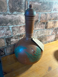 Watcombe Pottery Terracotta Lidded Vase/Flask
