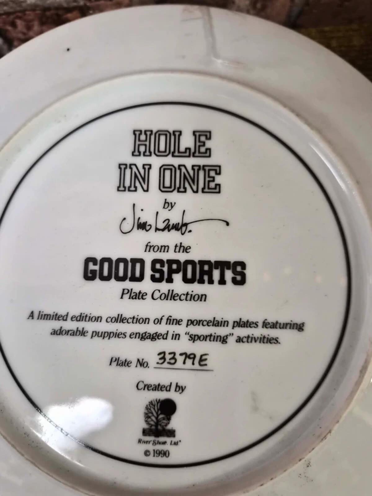 Good Sports Vintage Dog Plate