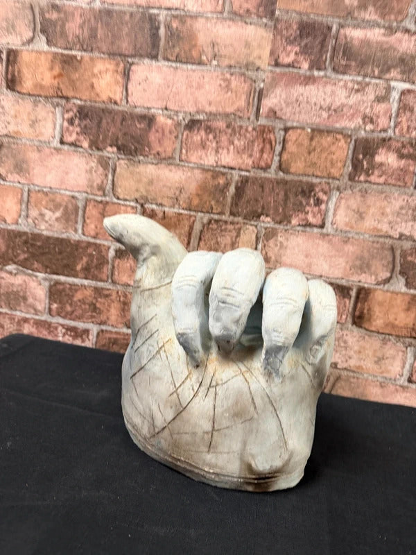 Unusual Clay Hand Sculture