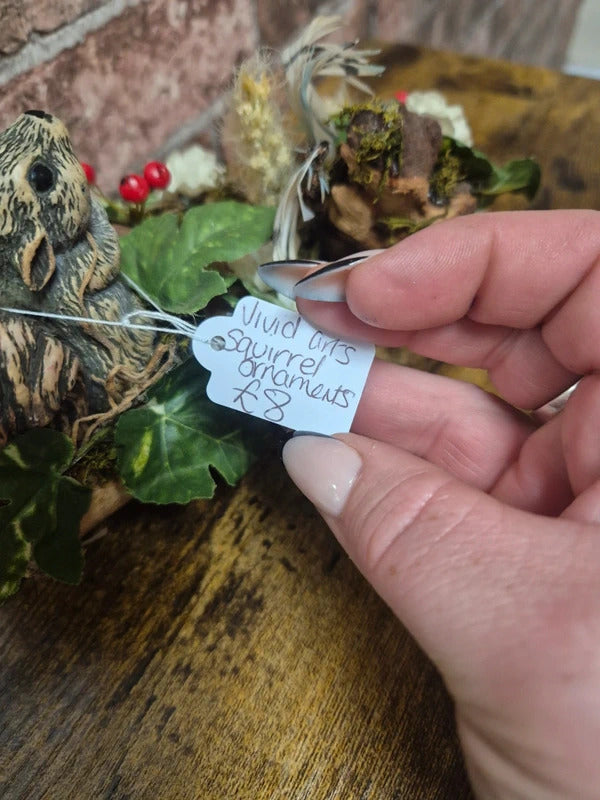 Vivid arts squirrel ornament
