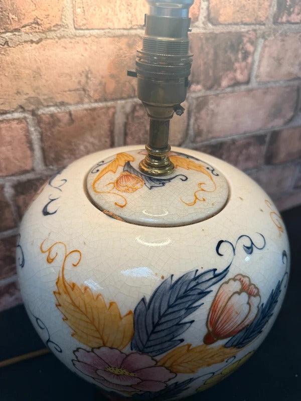 Chinese Ceramic Crackle Glaze Lamp