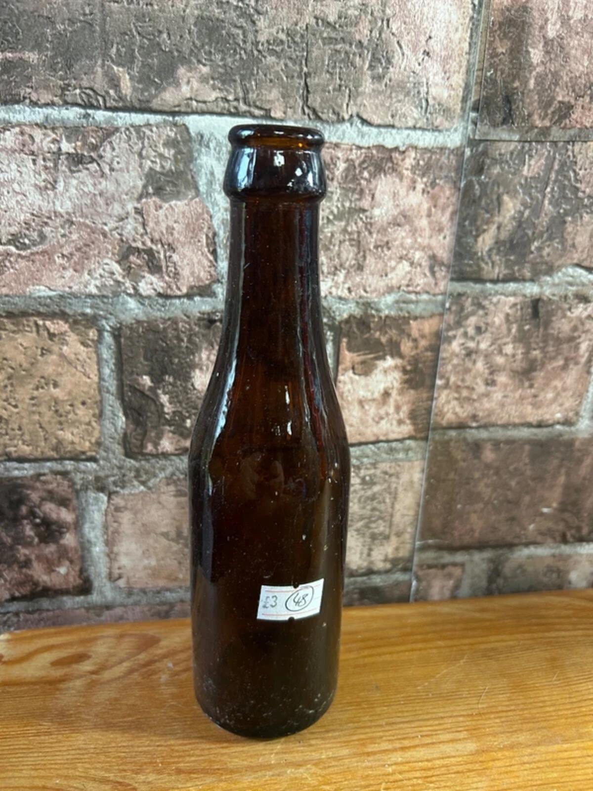 Vintage Brown Glass Bottle