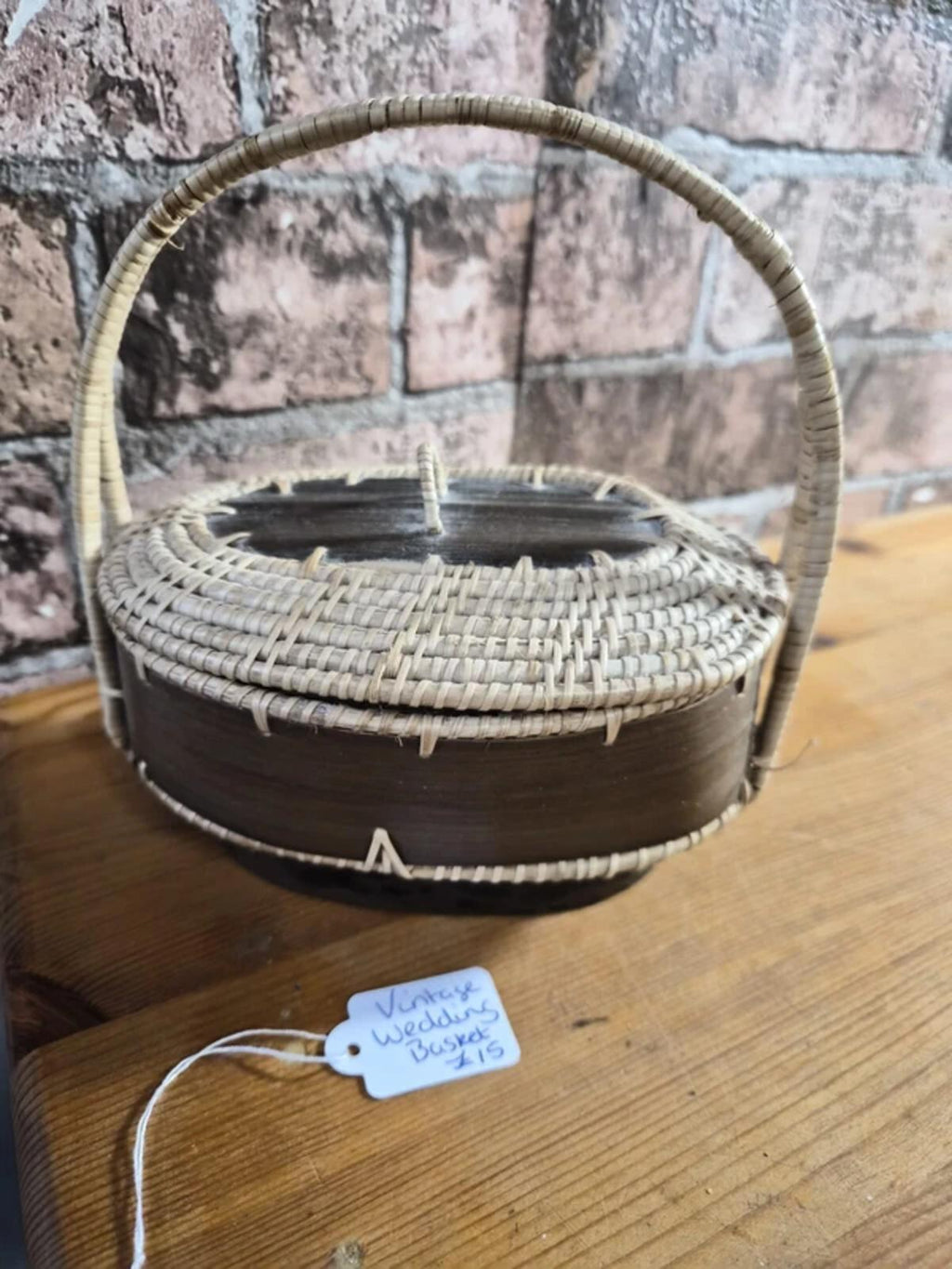Vintage Chinese Wedding Basket with Lid