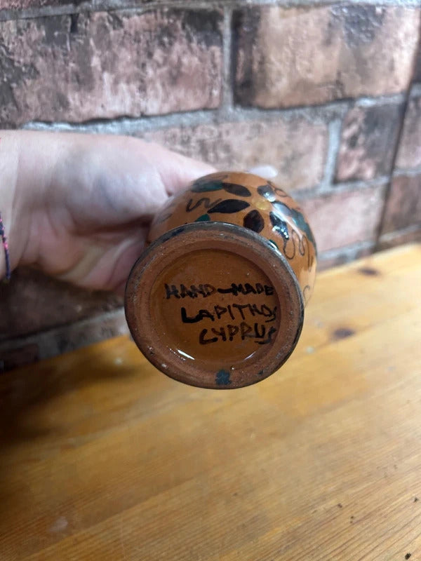 Vintage Greek Handmade Vase