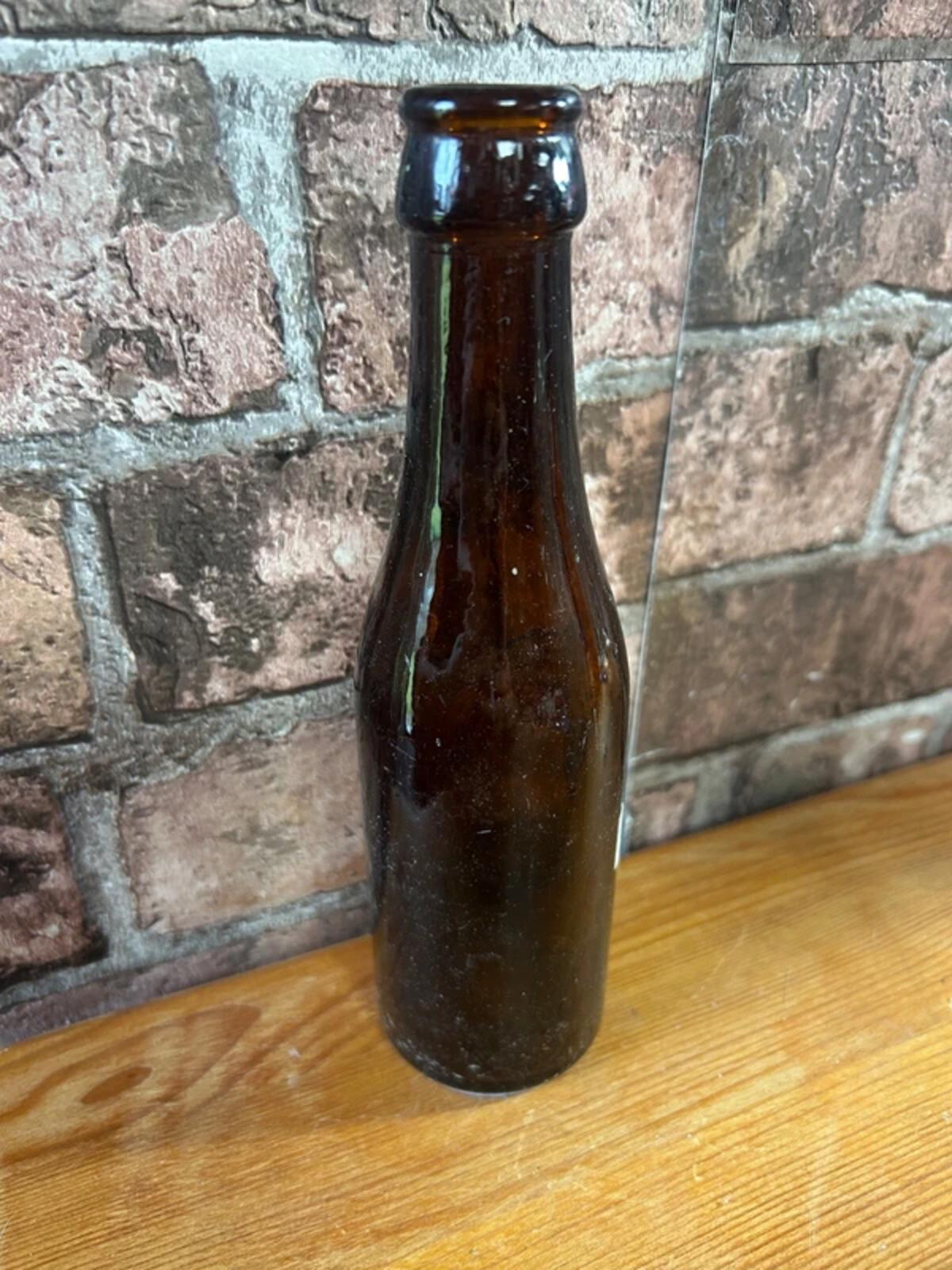 Vintage Brown Glass Bottle