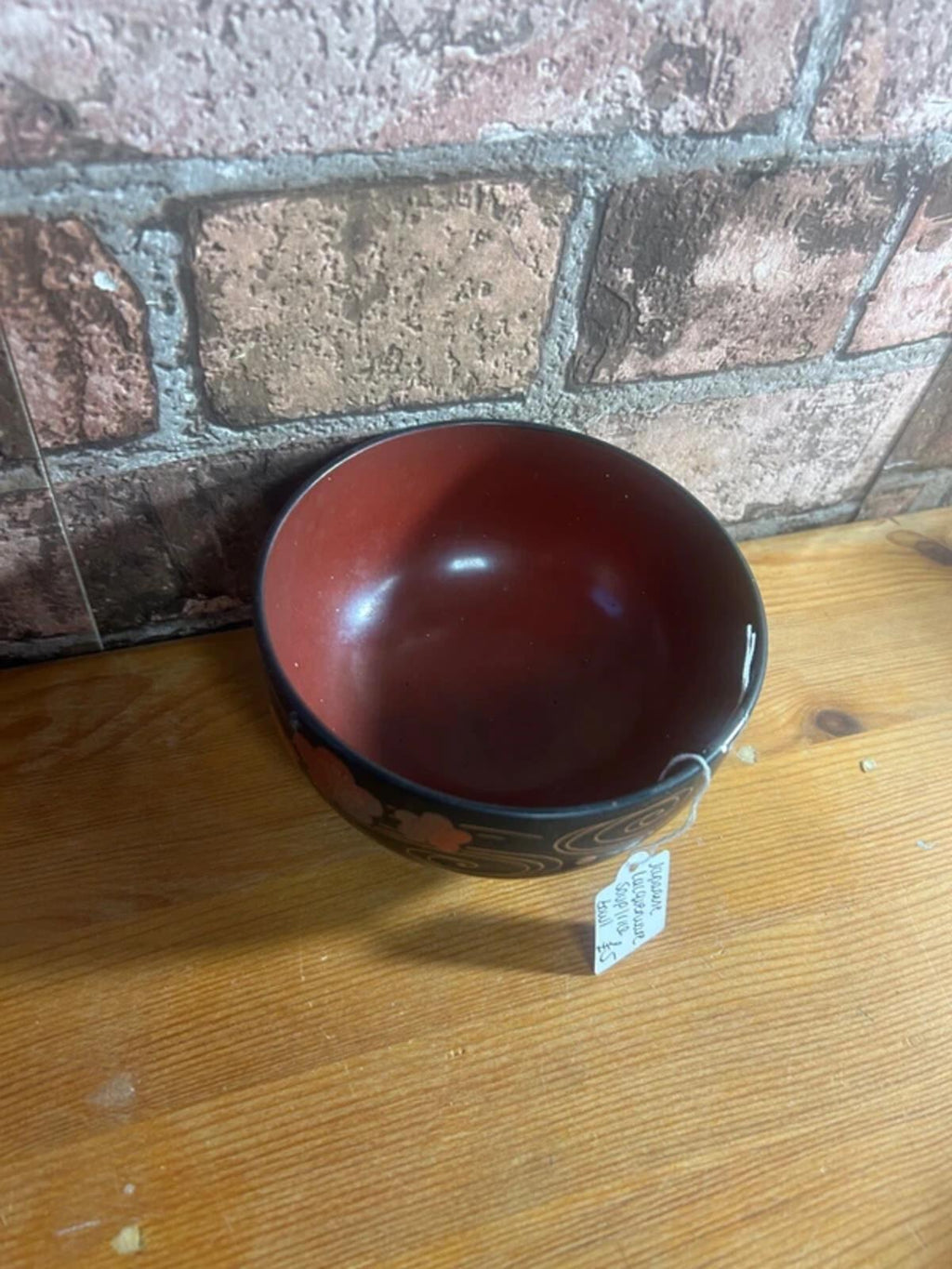 Japanese Lacquerware Vintage Soup/Rice Bowl