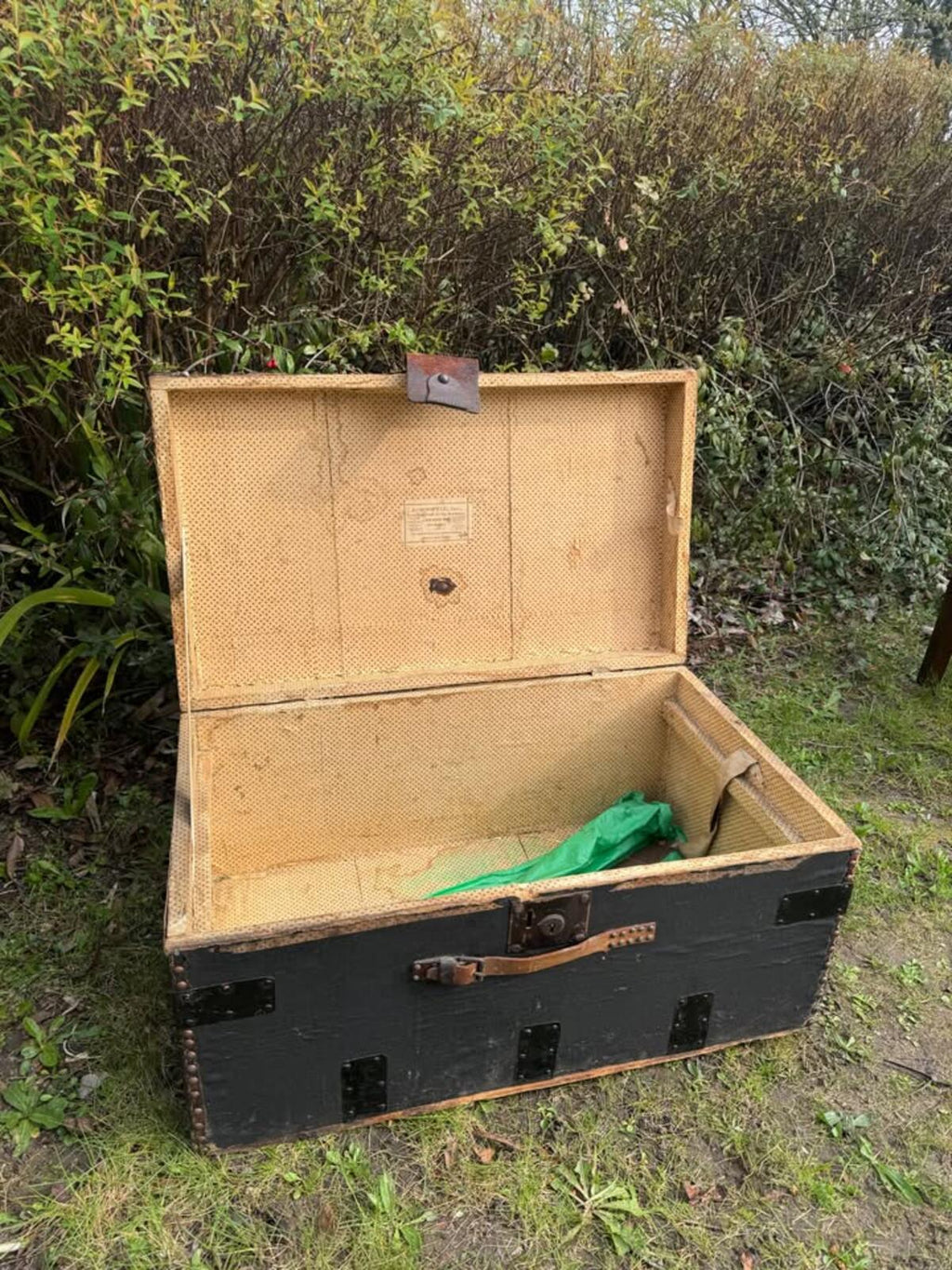 Antique A Boswell 19th Century Steamer Trunk