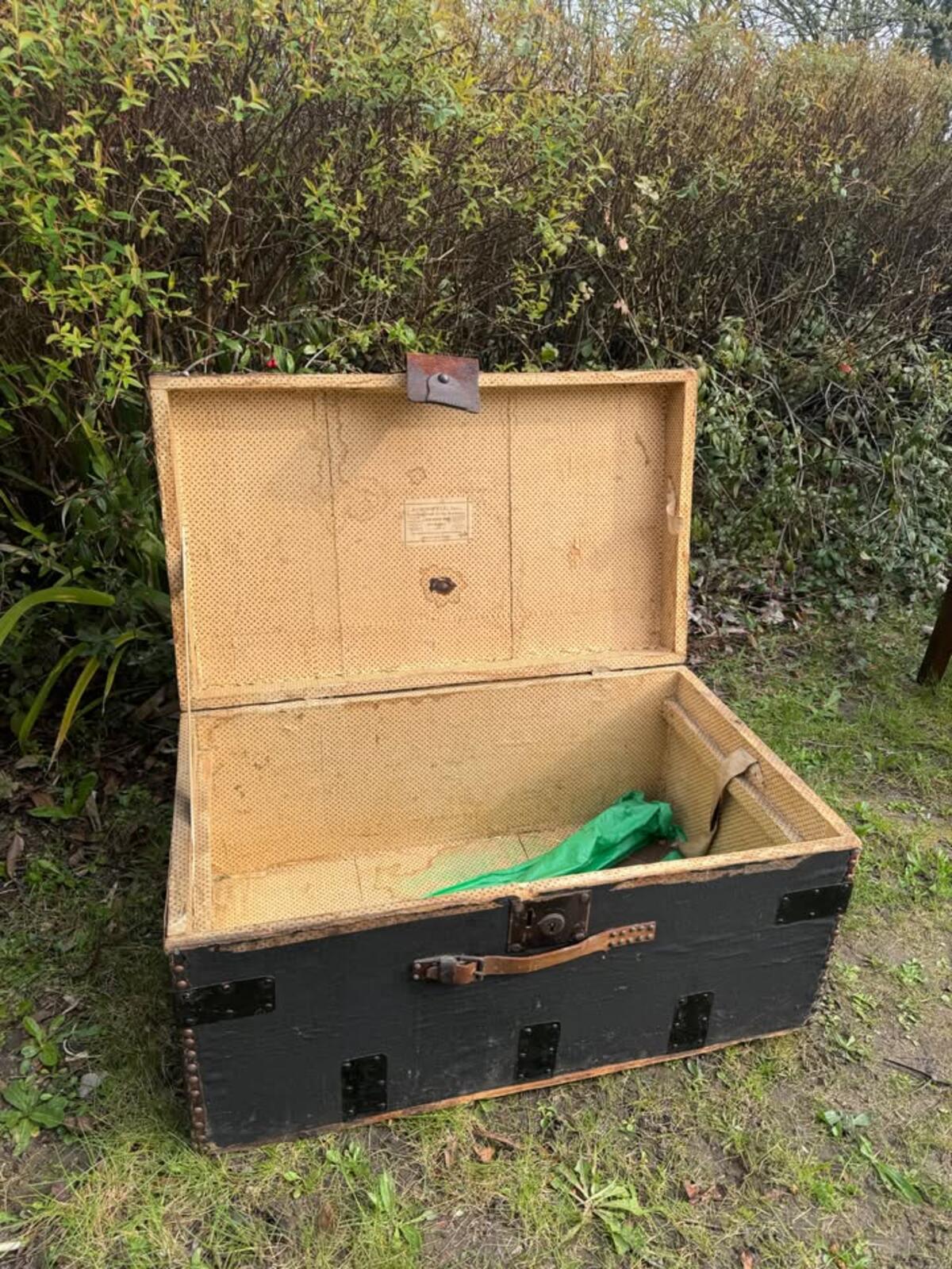 Antique A Boswell 19th Century Steamer Trunk