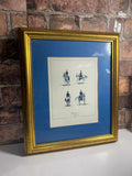 Khosrow Salehi Military Horses Framed and Signed