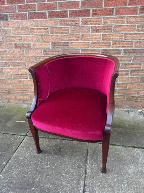 Antique Wooden Club Chair