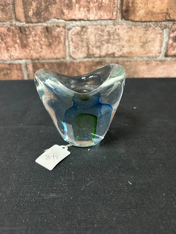 Tri-Coloured Paperweight Candleholder