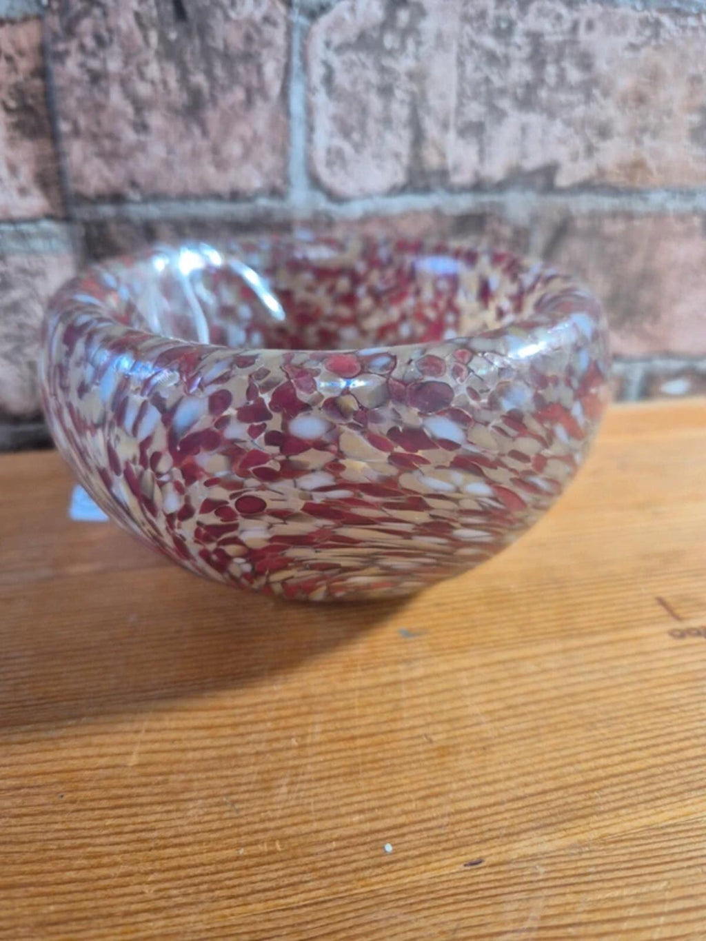 Handblown glass bowl