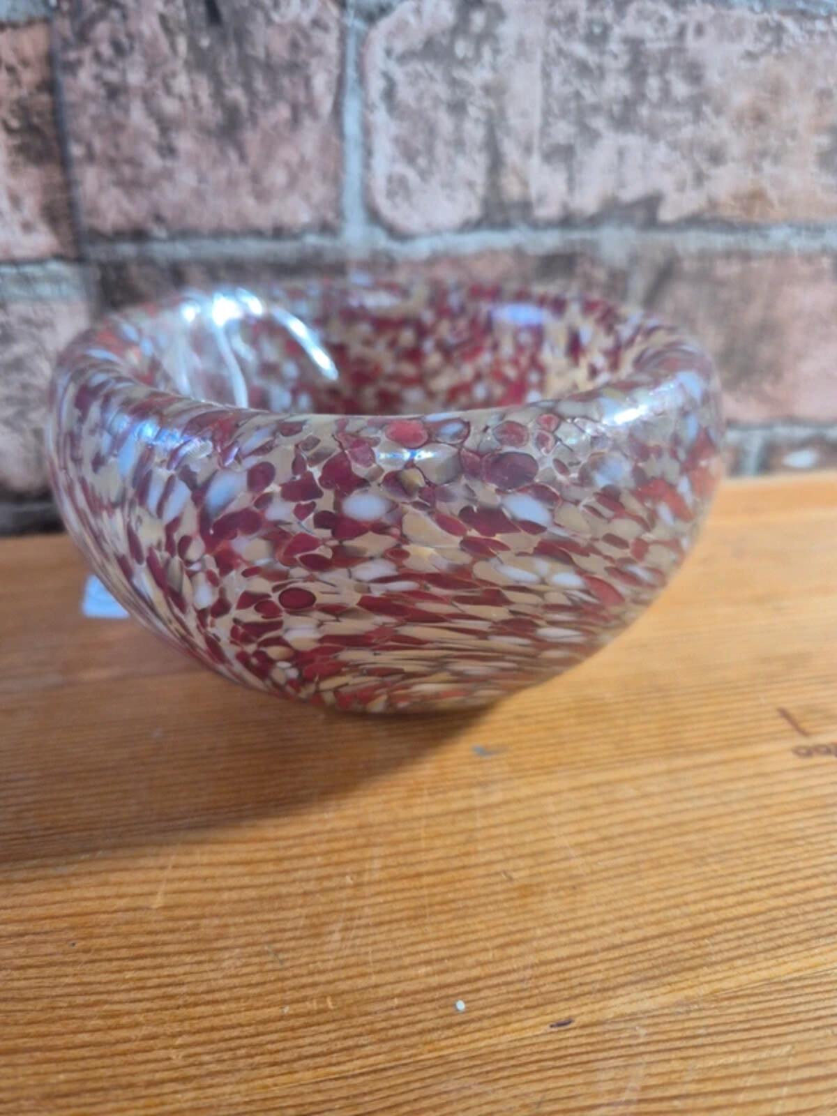 Handblown glass bowl