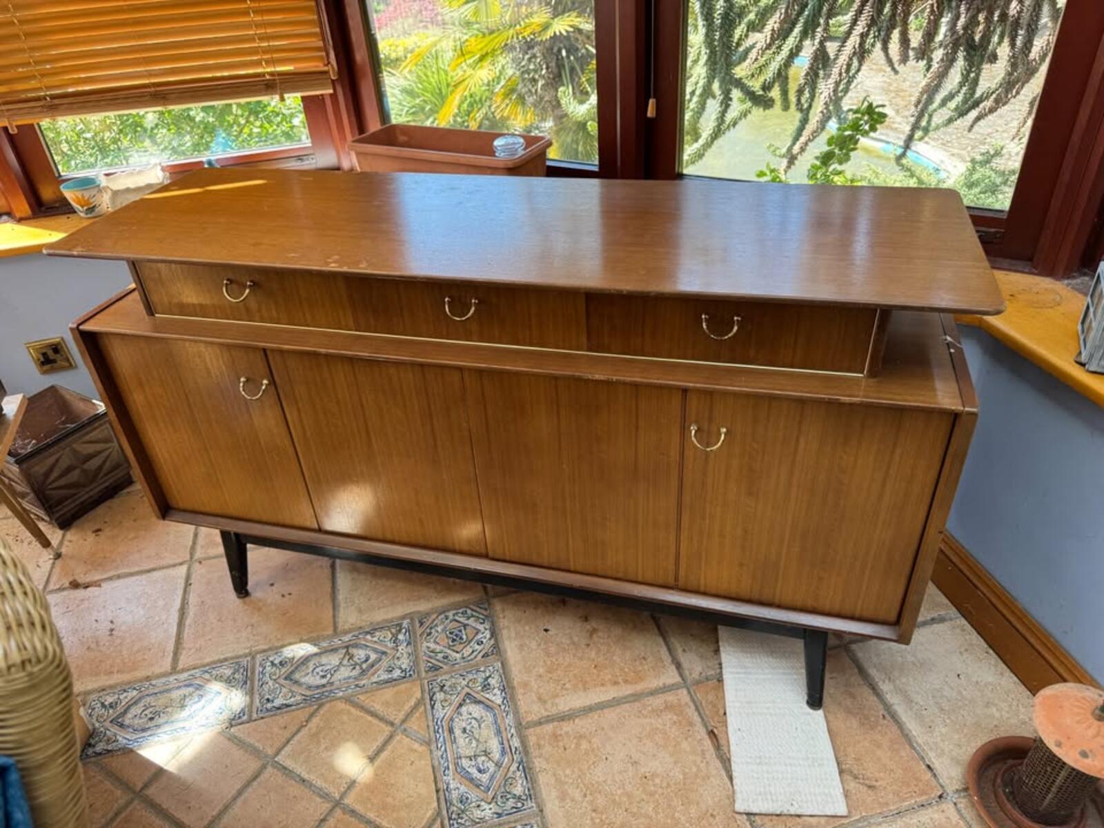 G Plan Librenza Tola and Black Mid Century Vintage Sideboard