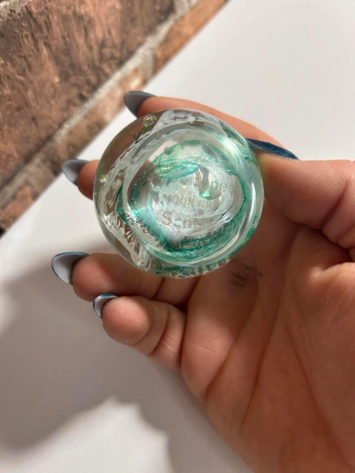 Moon Crystal Cathness Glass Paperweight