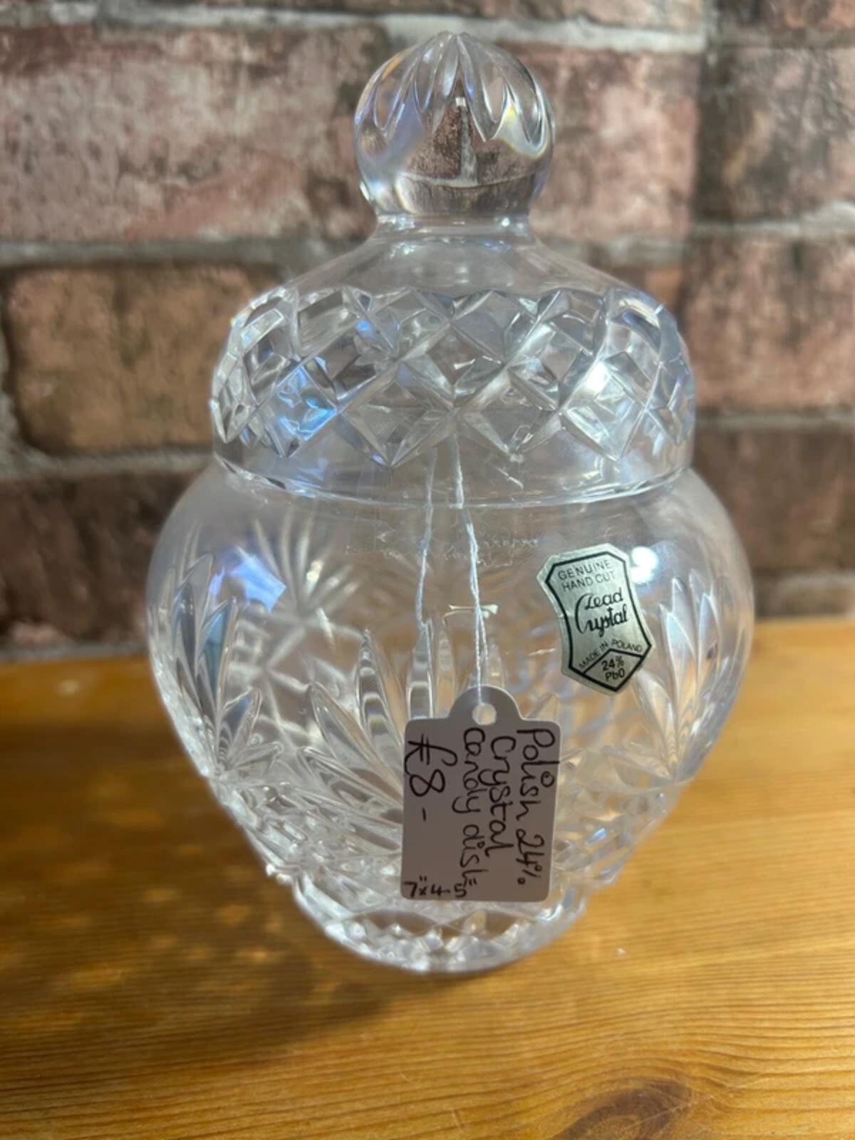 Polish 24% Crystal Candy Dish