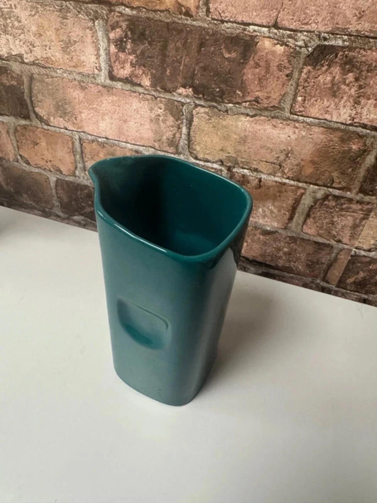 Vintage Teal Handless Jug