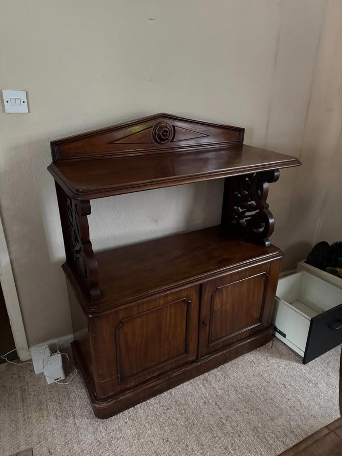 Antique Buffet, Scottish Server Cabinet, Mahogany, Mid Victorian C.1870