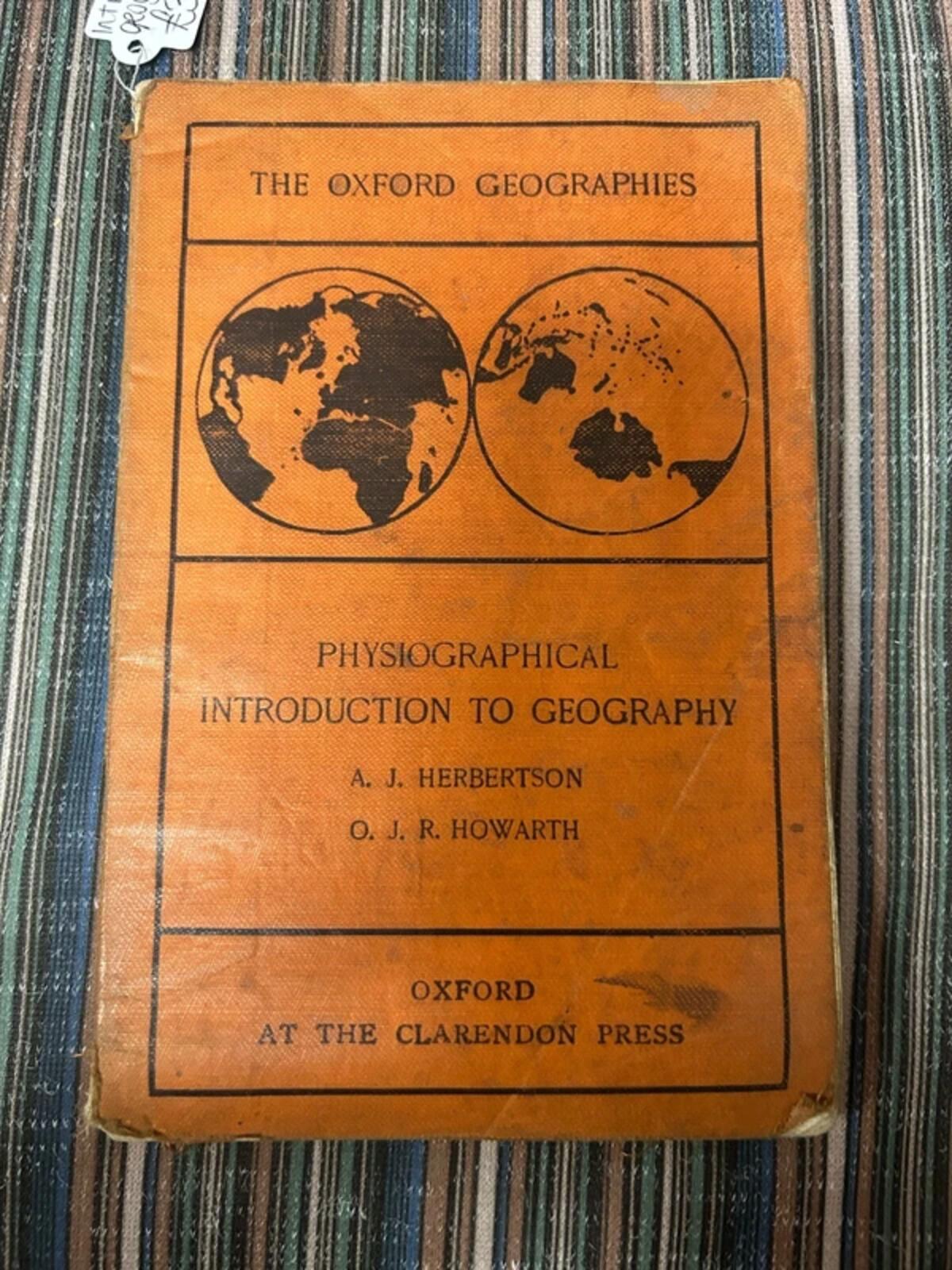 Intro to Geography Vintage Orange Book