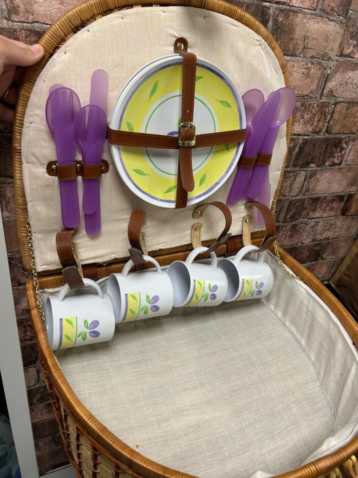 Picnic Basket Hamper Set