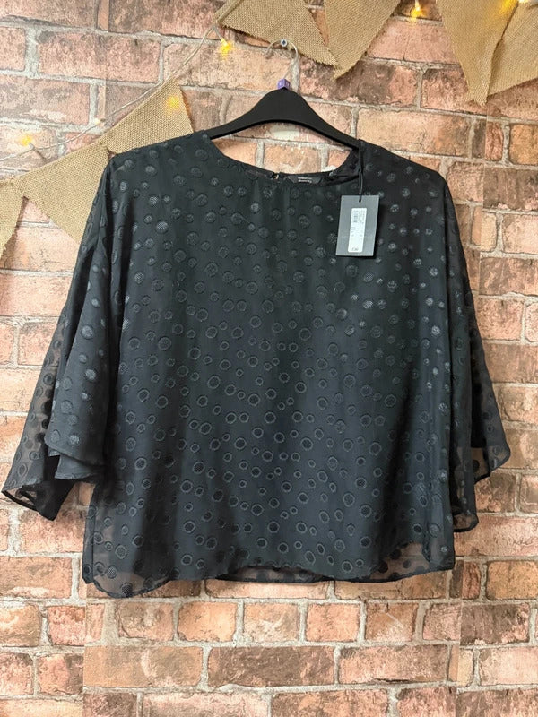 River Island Black Top - Size 12