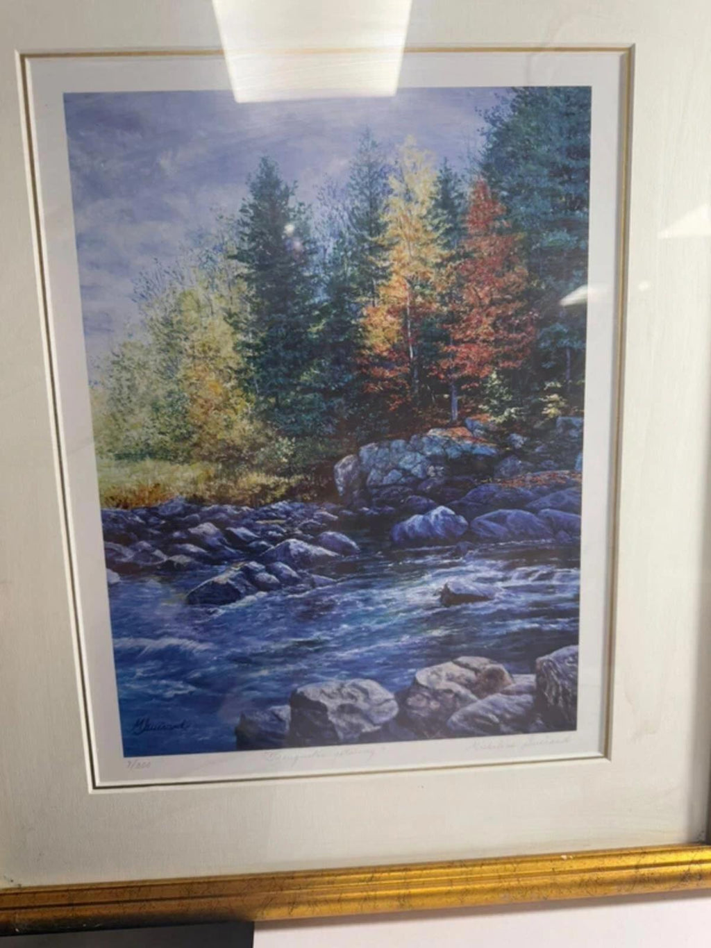 Micheline Guerard Gold Framed and Signed Print