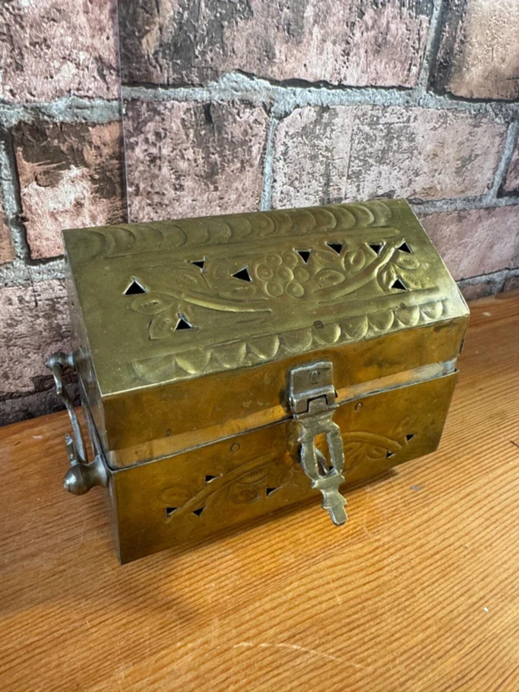 Vintage Brass Trinket Box