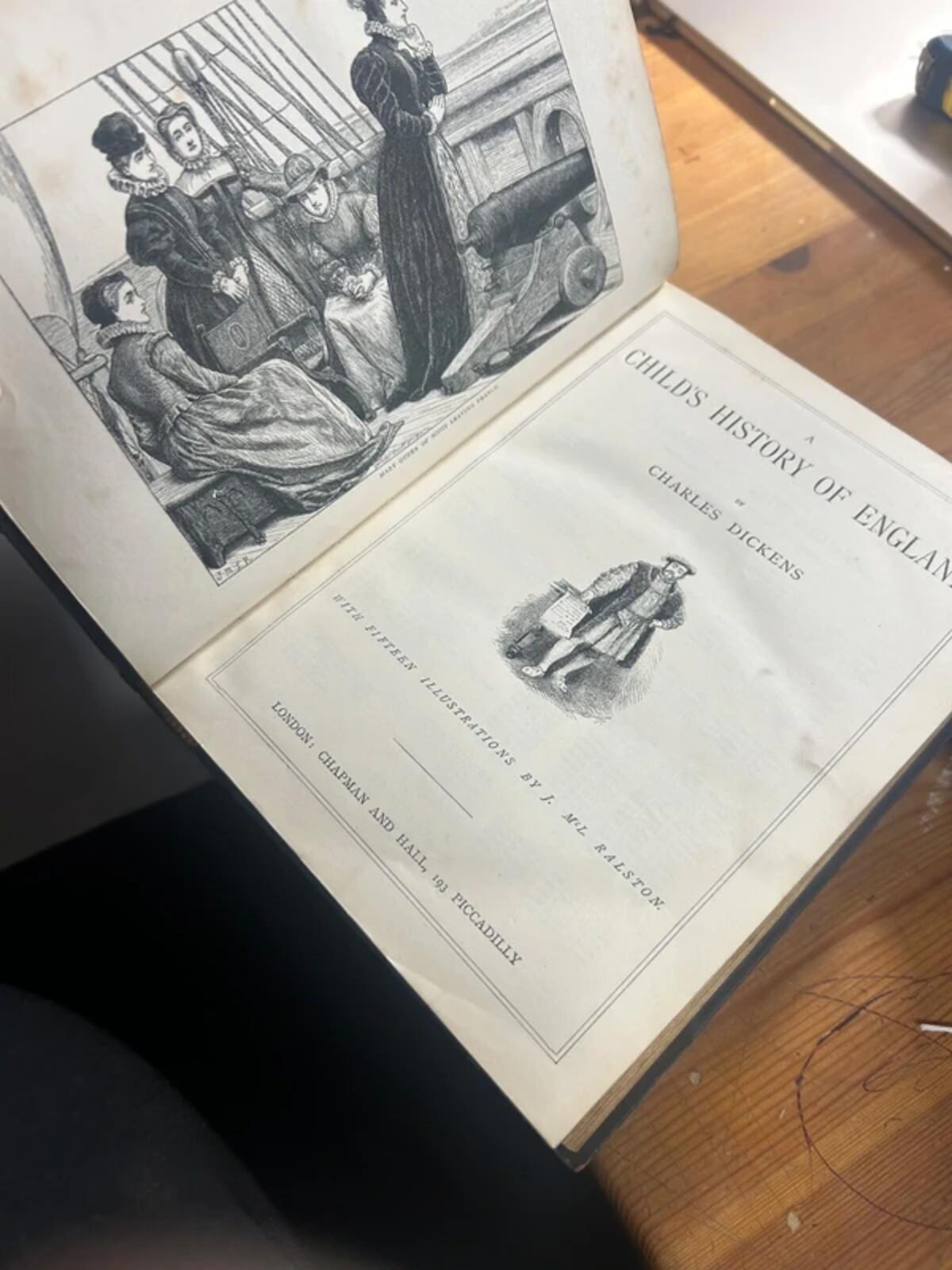 Dickens Works Late Victorian 10 Volume Book Set