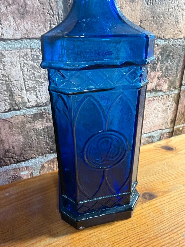 Cobalt Blue Apothecary Bottle with Cork