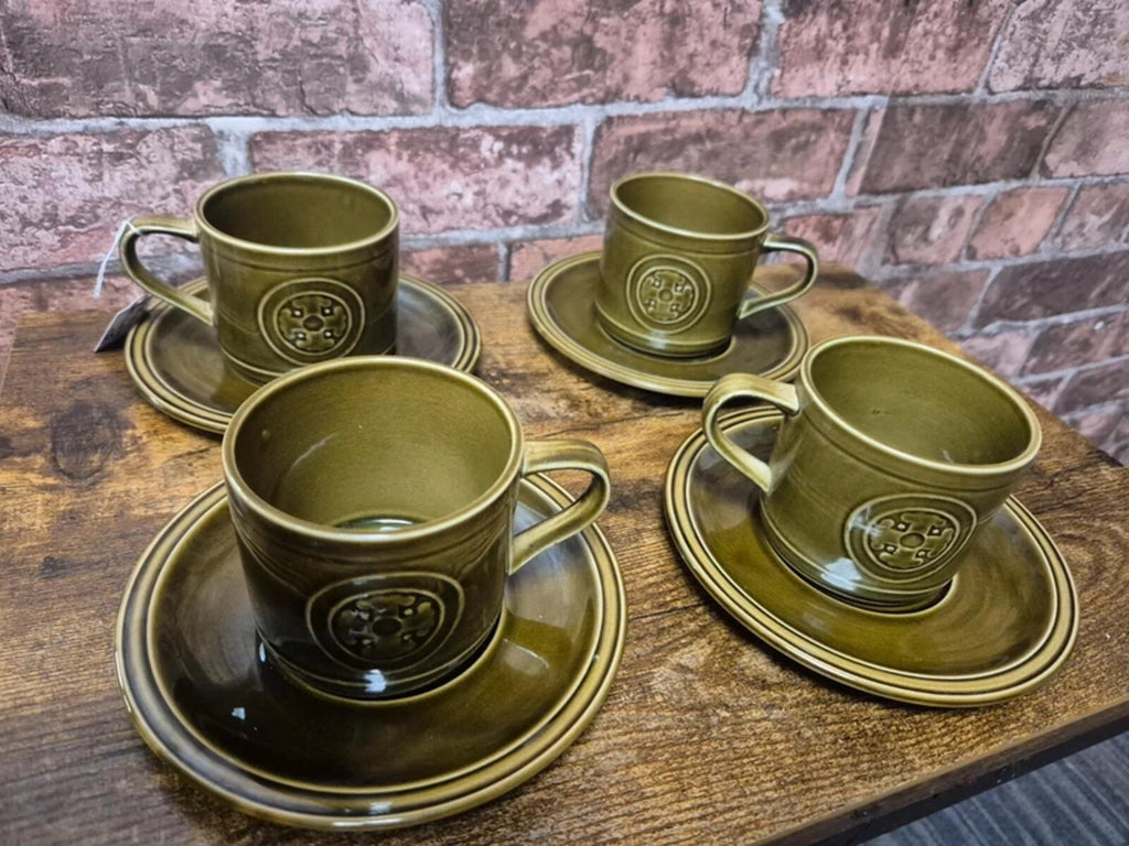 Agincourt Crown Clarence Ironstone 4 Cups and Saucers